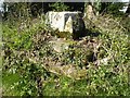 Base of a roadside cross