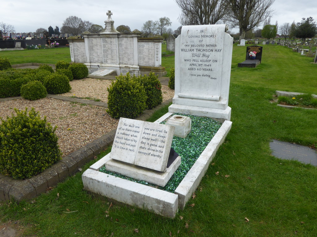 The Grave Of Will Hay, Streatham Park... © Marathon :: Geograph Britain ...