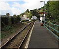 Railway station on a curve, Penhelig 