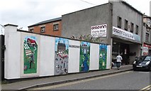 J2053 : Murals in Gallows Street, Dromore by Eric Jones