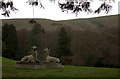 Statues at Underscar Manor hotel