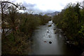 River Greta from the old railway bridge looking S West