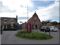 Phone box opposite the Catholic Church