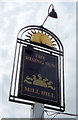 Sign for the Rising Sun, Highwood Hill