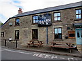 The Severn View name sign and picnic tables, Lydney