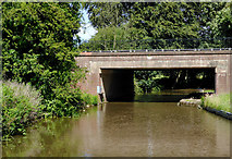 SK0120 : Wolseley Bridge east of Bishton, Staffordshire by Roger  D Kidd