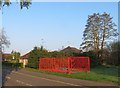 Bright fence - West Heath Road