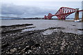 NT1378 : Queensferry beach and two bridges by Mike Pennington