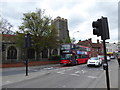 Traffic lights in the High Street