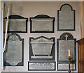 St Dunstan, Lower Feltham - Wall monuments