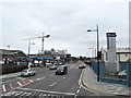 View SSW from the main gate of Downpatrick