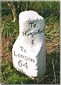 Old Milestone by the A4, Bath Road, Eddington