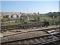 View from a Basingstoke-Southampton train - Portsmouth line junction