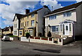 Houses at the northeast end of Dock View Road, Barry