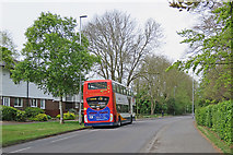 TL4856 : Cherry Hinton Road and the No 3 bus by John Sutton
