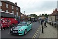 Team car on Commercial Street