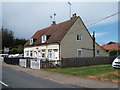 Clapboard houses on Harwich Road (B1414), Little Oakley