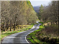 Winding, undulating road near to Tomacharich