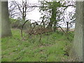 TM1463 : Old hay rake on Mickfield Meadow by Chris Holifield
