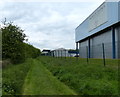 Public footpath near the Oak Spinney Business Park