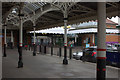 Old rail terminus buildings at Felixstowe