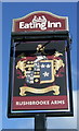 Sign for the Rushbrooke Arms, Sicklesmere