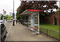 Hampton Court Gardens bus shelter, East Molesey