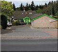 Primrose Hill bungalow with a green doorway, Lydney