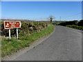 Sign for Sloughan Glen, Carrickaness