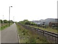 Footpath and adjacent railway line