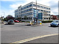 View across the crossroads to the former Savoy Hotel