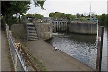 TQ1568 : Molesey Lock on the River Thames, East Molesey by Jaggery