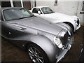 Mitsuoka Roadsters outside T.H. White Garage, Effingham