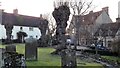 Cuddington churchyard and village