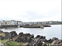 J5082 : View SW towards the 'Long Hole' harbour at Bangor by Eric Jones