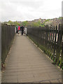 Footbridge near Haworth railway station