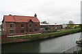 Buildings on the bank of River Hull by Hull Bridge, Beverley