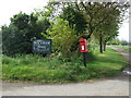 Elizabeth II postbox on Langford Road, Wickham Hall