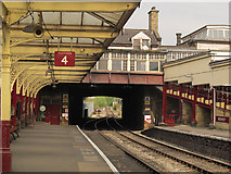 SE0641 : KWVR - Keighley station platform 4 by Stephen Craven