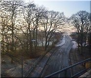 TA1968 : A frosty morning, Limekiln Lane by N Chadwick