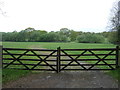 SP1272 : Gated farm track off Tithe Barn Lane by JThomas