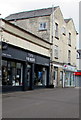 SO8505 : Kendrick Street opticians in Stroud town centre by Jaggery