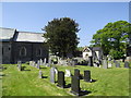 SJ0746 : Veteran Yew, St Beuno's Church by Eirian Evans