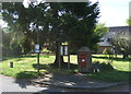 Victorian postbox and bus stop, Welnetham