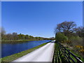 The Great Glen Way following the Caledonian Canal north-east from Banavie