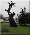 Woodpecker sculpture, Hereford