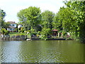 Gardens in Lake Rise seen from Raphael Park