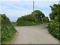 Junction of Road and Bridleway near Tregenna