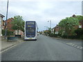 Bus top on Brandon Road (B1108), Watton