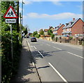 Warning sign - School, Cainscross Road, Stroud